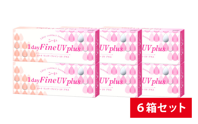 ワンデーファインUV PLUS 6箱セットの商品写真